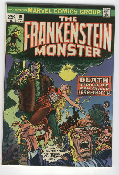 Frankenstein #10 Death Strikes! Bronze Age Horror Classic FN