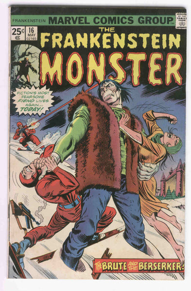 Frankenstein Monster #16 The Berserker Mayerik Art Bronze Age Horror Classic FN