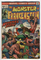 Frankenstein Monster #4 Death Of The Monster Bronze Age Horror Classic Friedrich Ploog VGFN