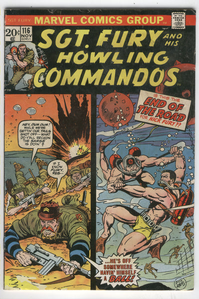 Sgt. Fury And His Howling Commandos 116 Bronze Age VG