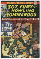 Sgt. Fury And His Howling Commandos #122 The Blitz Squad Strikes! Bronze Age FN