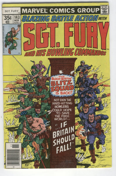 Sgt. Fury And His Howling Commandos #143 Bronze Age VGFN