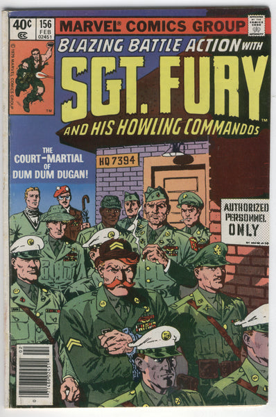 Sgt. Fury And His Howling Commandos Court-Martial of Dum Dum Dugan! News Stand Variant VG