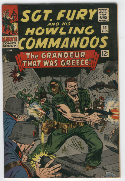 Sgt. Fury And His Howling Commandos #33 The Grandeur That Was Greece! Silver Age FN