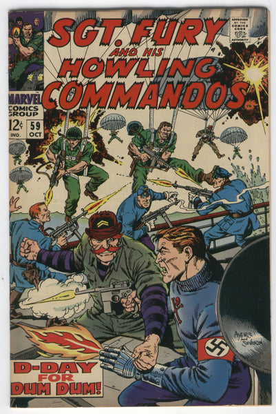 Sgt. Fury And His Howling Commandos #59 D-Day For Dum Dum! Silver Age FN