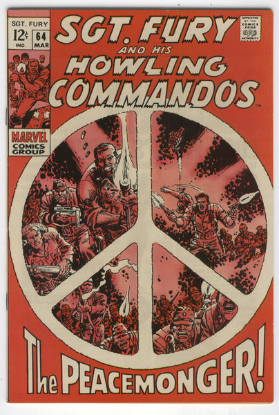 Sgt. Fury And His Howling Commandos #64 The Peacemonger! Silver Age FVF