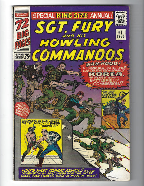 Sgt. Fury Annual #1 Silver Age Giant Key VGFN