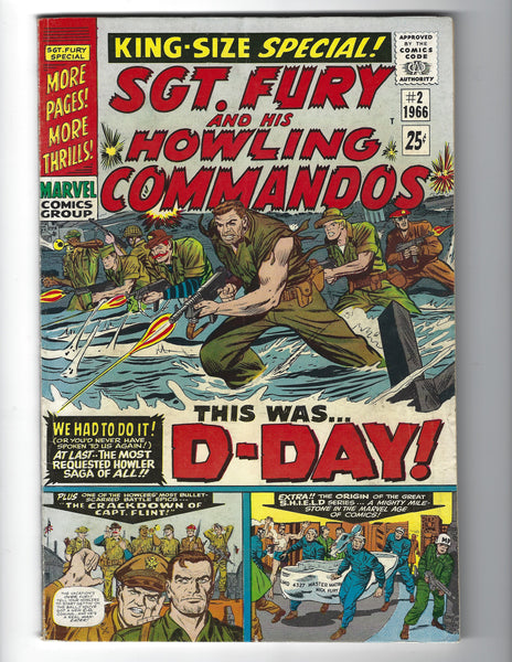 Sgt. Fury And His Howling Commandos Annual #2 Silver Age Giant FN