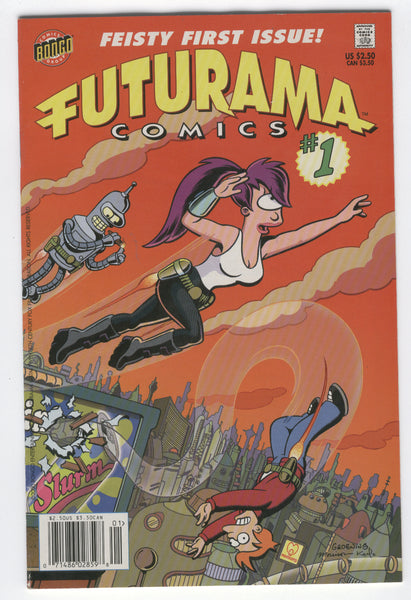 Futurama #1 Bongo Feisty First Issue HTF News Stand Variant VF