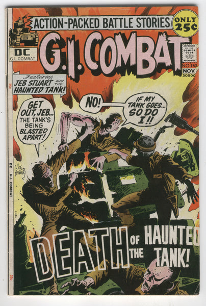 G.I. Combat #150  Death Of The Haunted Tank! Bronze Age Giant FN