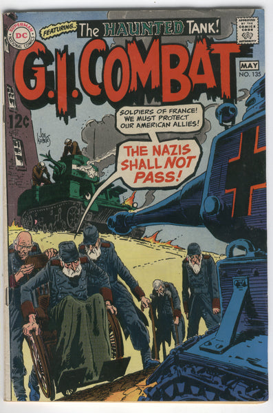 G.I. Combat #135 The Nazis Shall Not Pass! VG