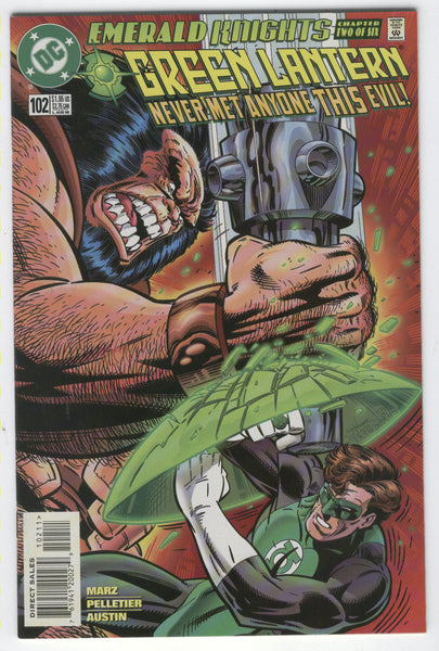 Green Lantern #102 He's Never Met Anyone This Evil! NM-
