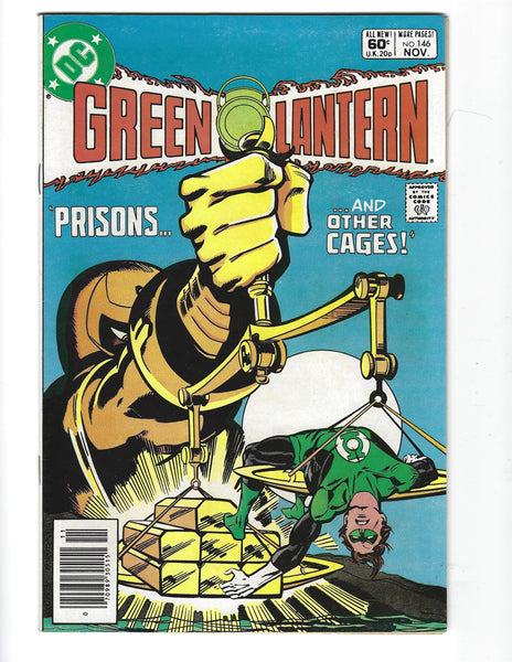 Green Lantern #146 Prisons and Other Cages! News Stand Variant FN