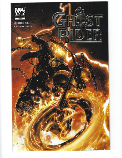 Ghost Rider 2006 Mini-Series 1 - 6 Complete Garth Ennis Clayton Crain VFNM