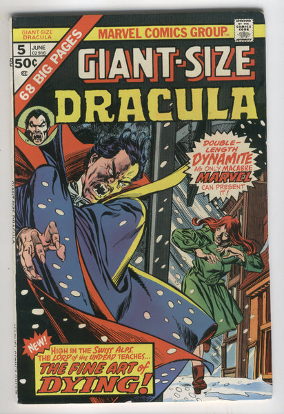 Giant-Size Dracula #5 First Byrne Art for Marvel Bronze Age Key FVF