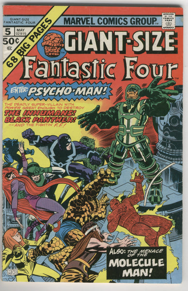 Giant-Size Fantastic Four #5 The Menace of the Molecule Man! FN