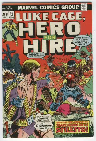 Luke Cage, Hero For Hire #16 Shake Hands With Stiletto! Bronze Age Key VGFN