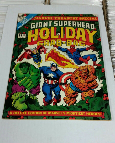 Marvel Treasury Special 1974 Giant Superhero Holiday Grab Bronze Age Coolness! FN