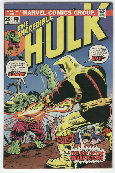 Incredible Hulk #186 The Day Of The Devastator Bronze Age VGFN
