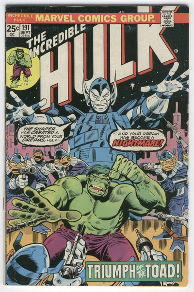 Incredible Hulk #191 The Shaper Of Worlds Bronze Age VGFN
