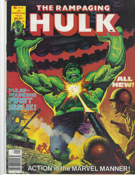 Rampaging Hulk #1 Bronze Age Magazine Key Simonson Alcala Buscema! FVF