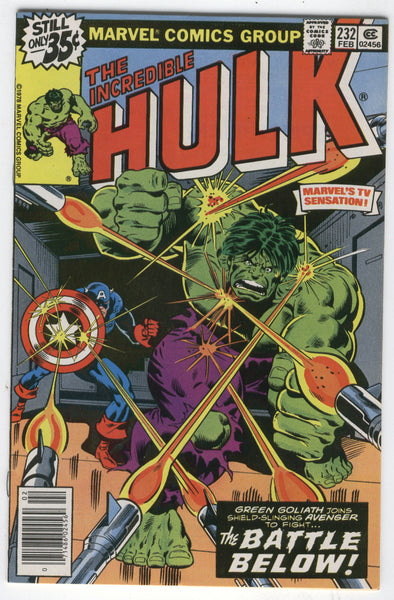 Incredible Hulk #232 Captain America Bronze Age VF