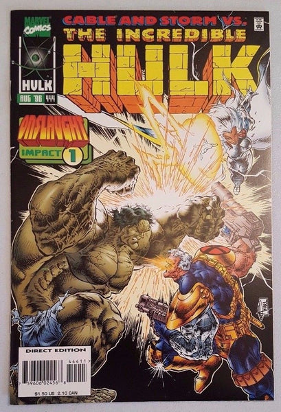 incredible Hulk #444 vs Cable & Onslaught! VF