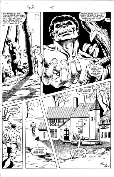 Hulk Magazine #15 End Page Bill Sienkiewicz Bronze Age Original Art