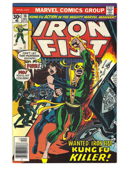 Iron Fist #10 kung-Fu Killer! Bronze Age Byrne Classic! VF