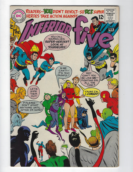 Inferior Five #6 HTF Silver Age FVF