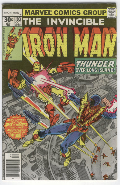 Iron Man #103 Jack Of Hearts Thunder Over Long Island Bronze Age FN