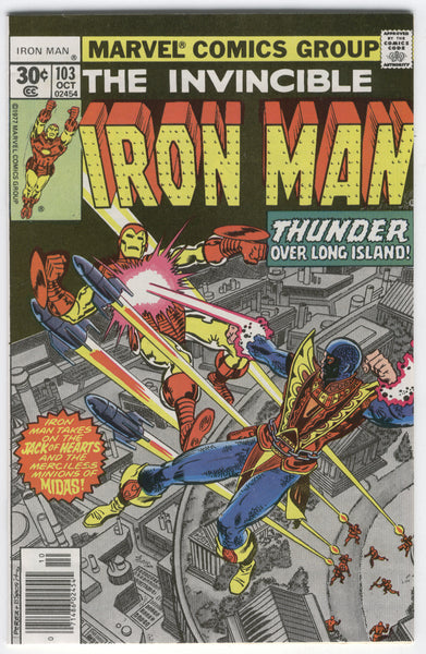 Iron Man #103 Thunder Over Long Island Jack Of Hearts Bronze Age FVF