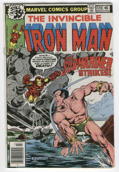 Iron Man #120 The Sub-Mariner Strikes Romita Layton Art FN