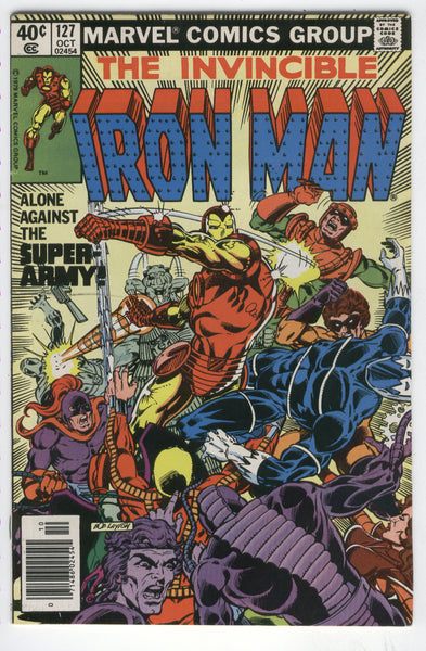 Iron Man #127 Alone Against The Super-Army! Bronze Age FVF