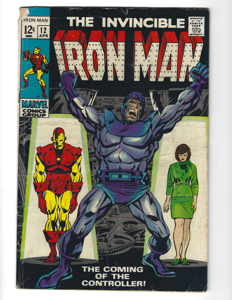 Iron Man #12 First Appearance Of The Controller! Silver Age Key VG-