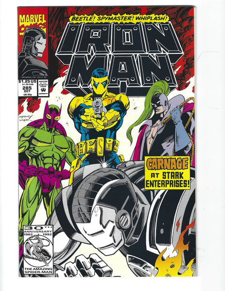 Iron Man #285 Carnage At Stark Enterprises! VFNM