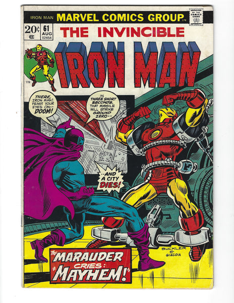 Iron Man #61 The Marauder Cries Mayhem! Bronze Age VG+