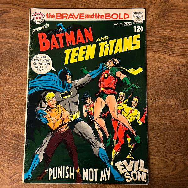 Brave and The Bold #83 Batman Teen Titans! Adams Art!  VG+