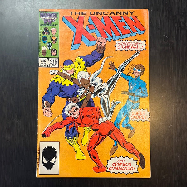 Uncanny X-Men #215 Stonewall, Super Sabre & Crimson Dynamo! VGFN – East ...