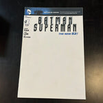 Batman Superman #1 Blank Sketch Cover HTF New 52 VFNM