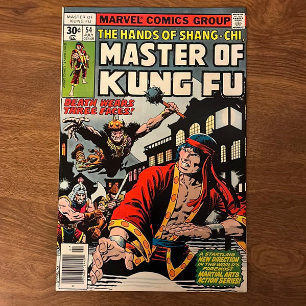 Master of Kung-Fu #54 Death Wears Three Faces! Starlin Art Bronze Age FVF