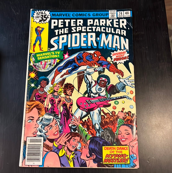 Spectacular Spider-Man #24 The Hypno-Hustler!  Bronze Age Key VGFN