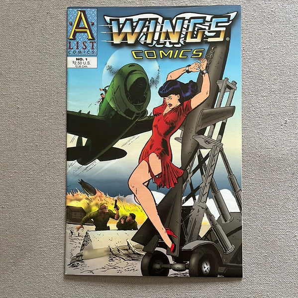 Wings Comics #1 HTF GGA Bondage Cover! VF
