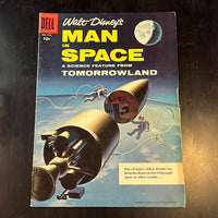 Four Color #716 Walt Disney’s Man In Space Tomorrowland!  HTF Golden Age FN