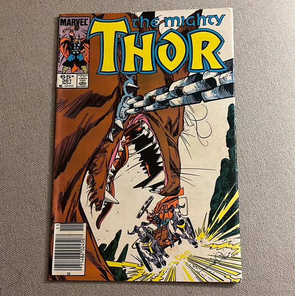 Thor #361 A Giant Wolf! Newsstand Variant! FVF