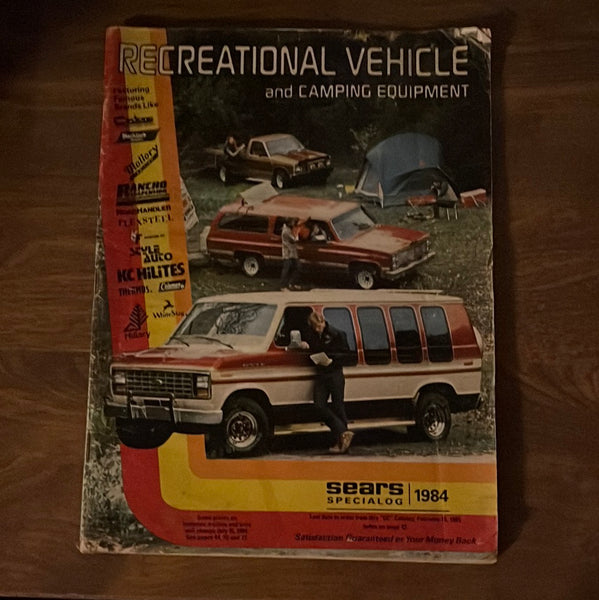 Recreational Vehicle and Camping Equipment Sears Catalog 1984 HTF Vintage Jeep VG