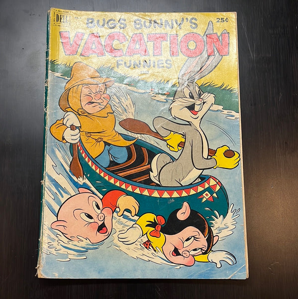 Bugs Bunny’s Vacation Funnies #2 Golden Age Dell Giant GD