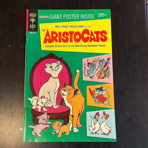 Walt Disney Presents The Aristocats HTF Silver Age W/ Poster VF