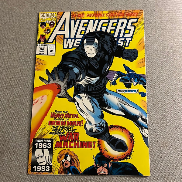 Avengers West Coast #94 First War Machine! Key Issue NM