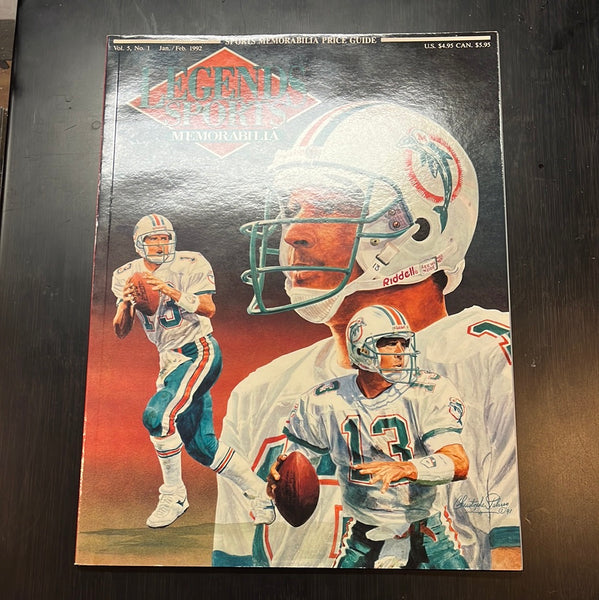 Legends Sports Memorabilia Magazine Vol 5 #1 1992 Dan Marino NM